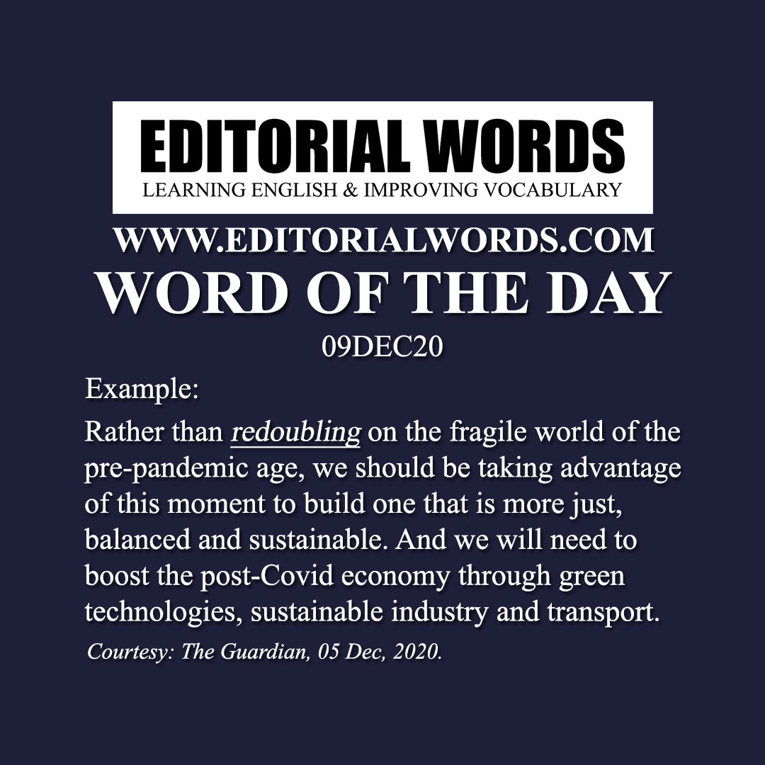 Word of the Day (redouble)-09DEC20