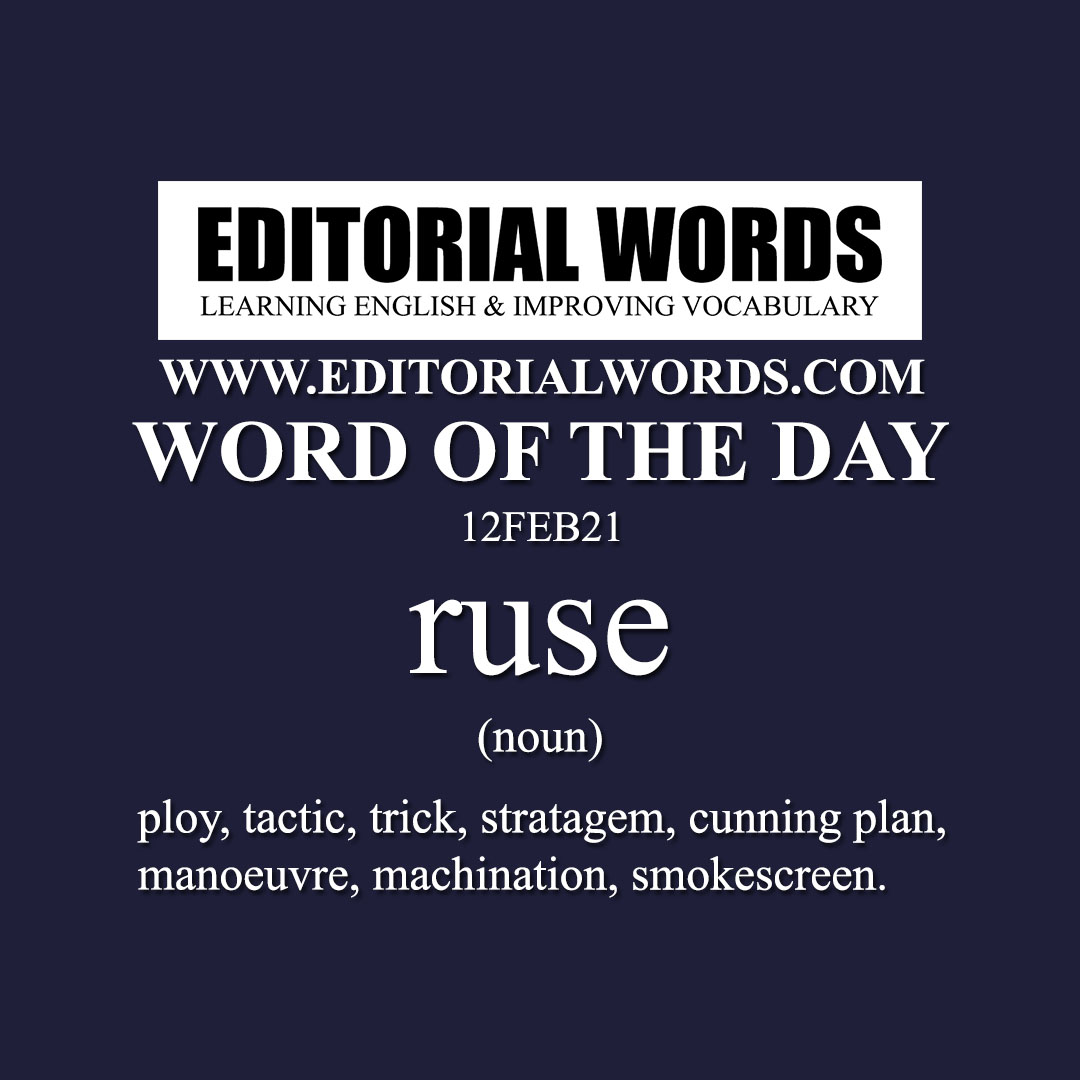 Word of the Day (ruse)-12FEB21