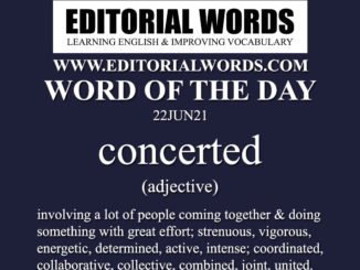 Word of the Day (concerted)-22JUN21