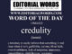 Word of the Day (credulity)-15MAR22