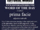 Word of the Day (prima facie)-21APR22