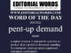 Word of the Day (pent-up demand)-06JUN22