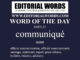 Word of the Day (communiqué)-06JUL22