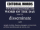 Word of the Day (disseminate)-02OCT22