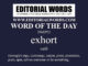 Word of the Day (exhort)-26SEP22