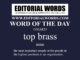 Word of the Day (top brass)-13MAR23