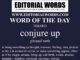 Word of the Day (conjure up)-31MAR23