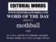 Word of the Day (mothball)-08MAY23