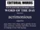 Word of the Day (acrimonious)-06JUN23