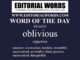 Word of the Day (oblivious)-09JAN25