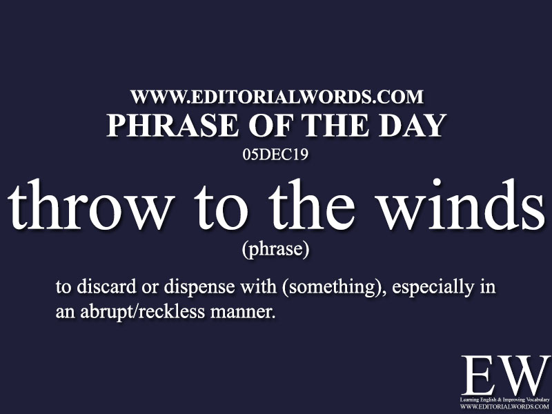 Phrase of the Day-05DEC19-Editorial Words