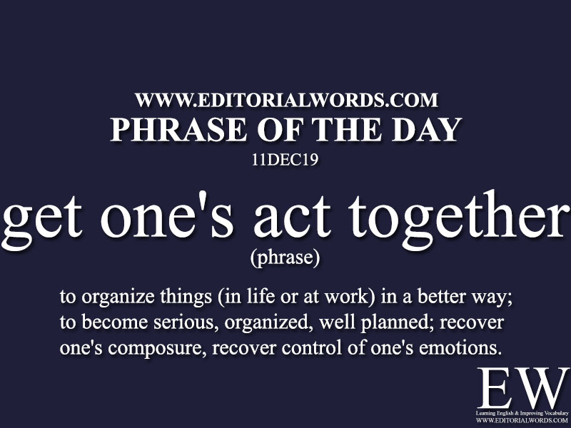 Phrase of the Day-11DEC19-Editorial Words