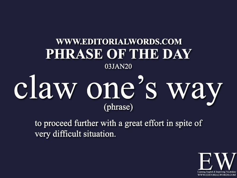 Phrase of the Day-03JAN20-Editorial Words