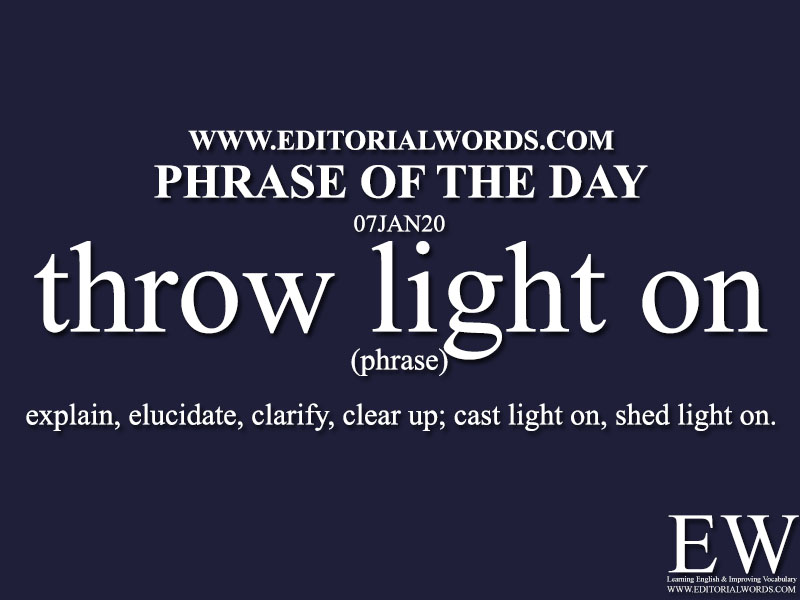 Phrase of the Day-07JAN20-Editorial Words