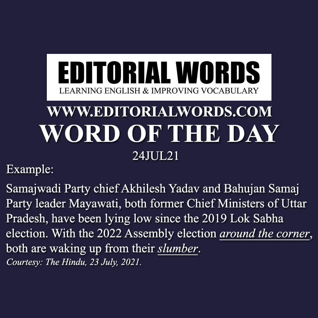 Word of the Day (slumber)-24JUL21