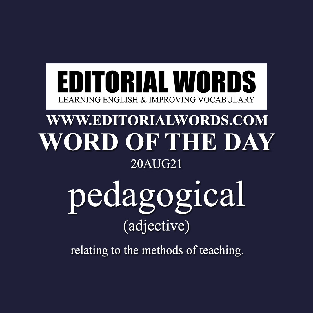 Word of the Day (pedagogical)-20AUG21