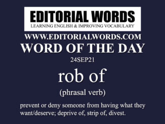 Word of the Day (rob of)-24SEP21