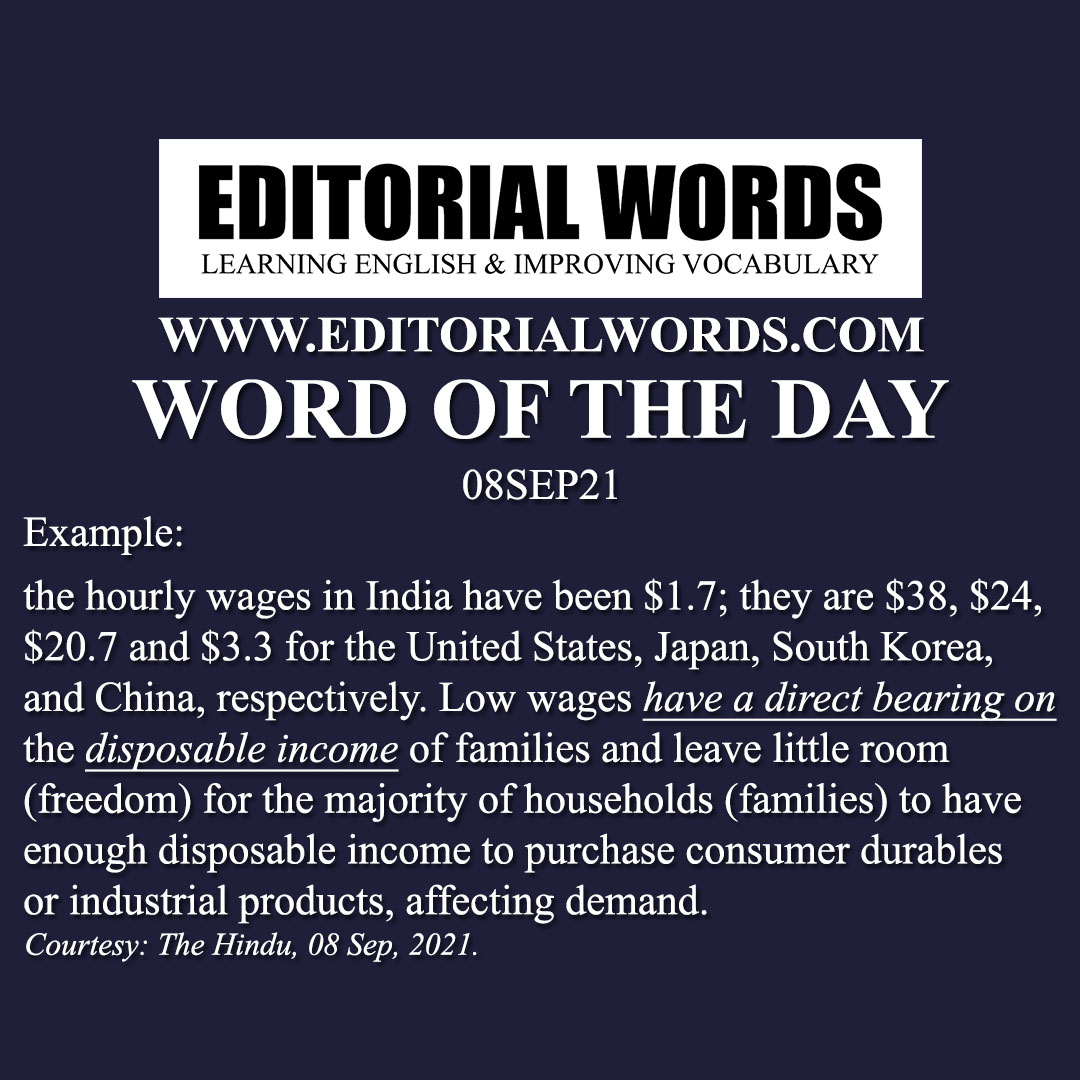 Word of the Day (disposable income)-08SEP21