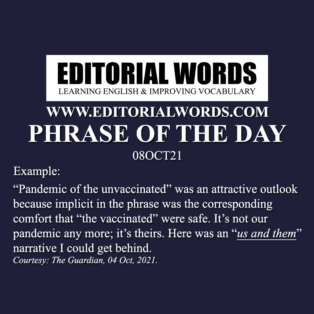 Phrase of the Day (us and them)-08OCT21