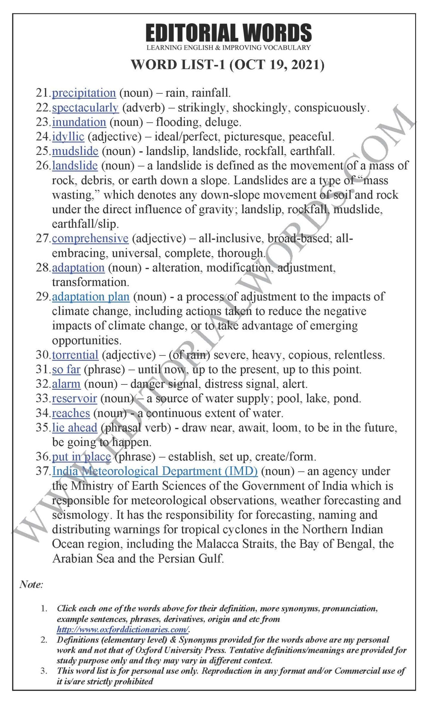 The Hindu Editorial (Slippery slopes) – Oct 19, 2021