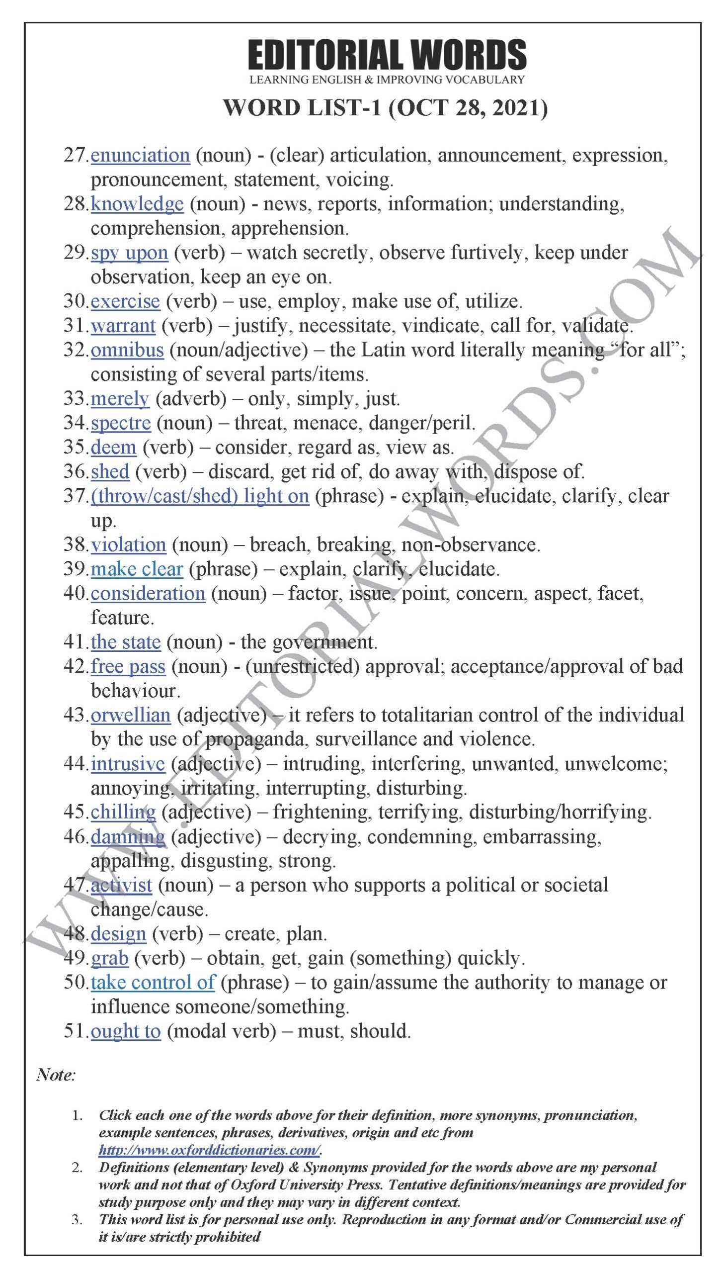 The Hindu Editorial (A credible probe) – Oct 28, 2021