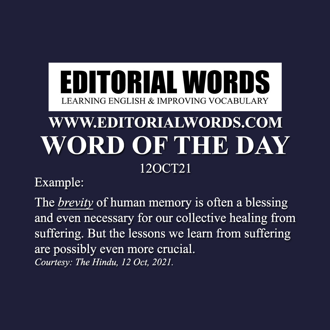 Word of the Day (brevity)-12OCT21