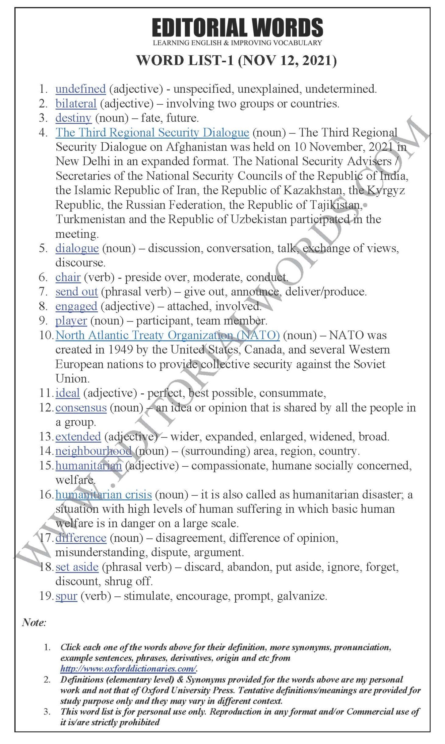 The Hindu Editorial (Undefined role) – Nov 12, 2021