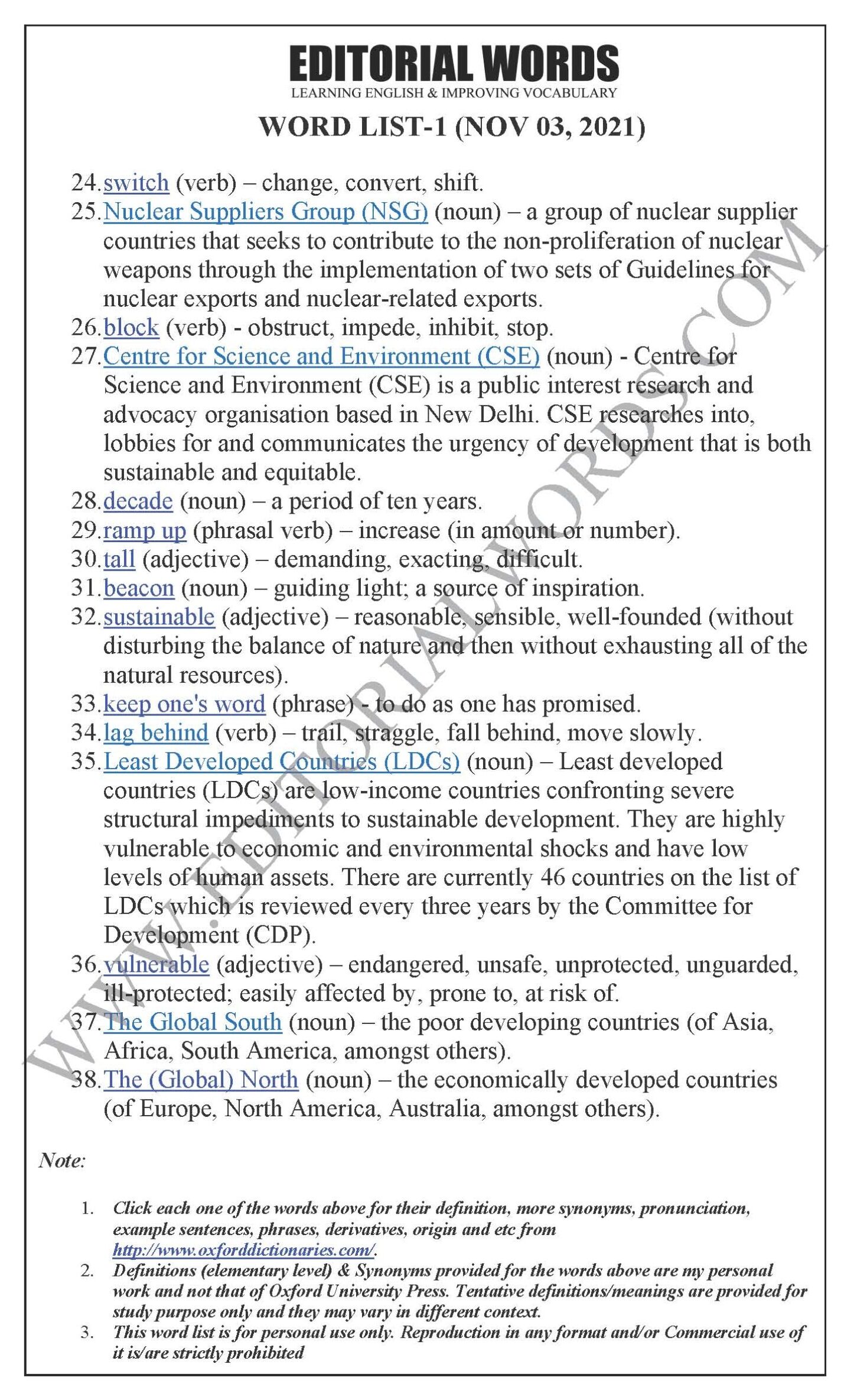 The Hindu Editorial (Climate pledge) – Nov 03, 2021