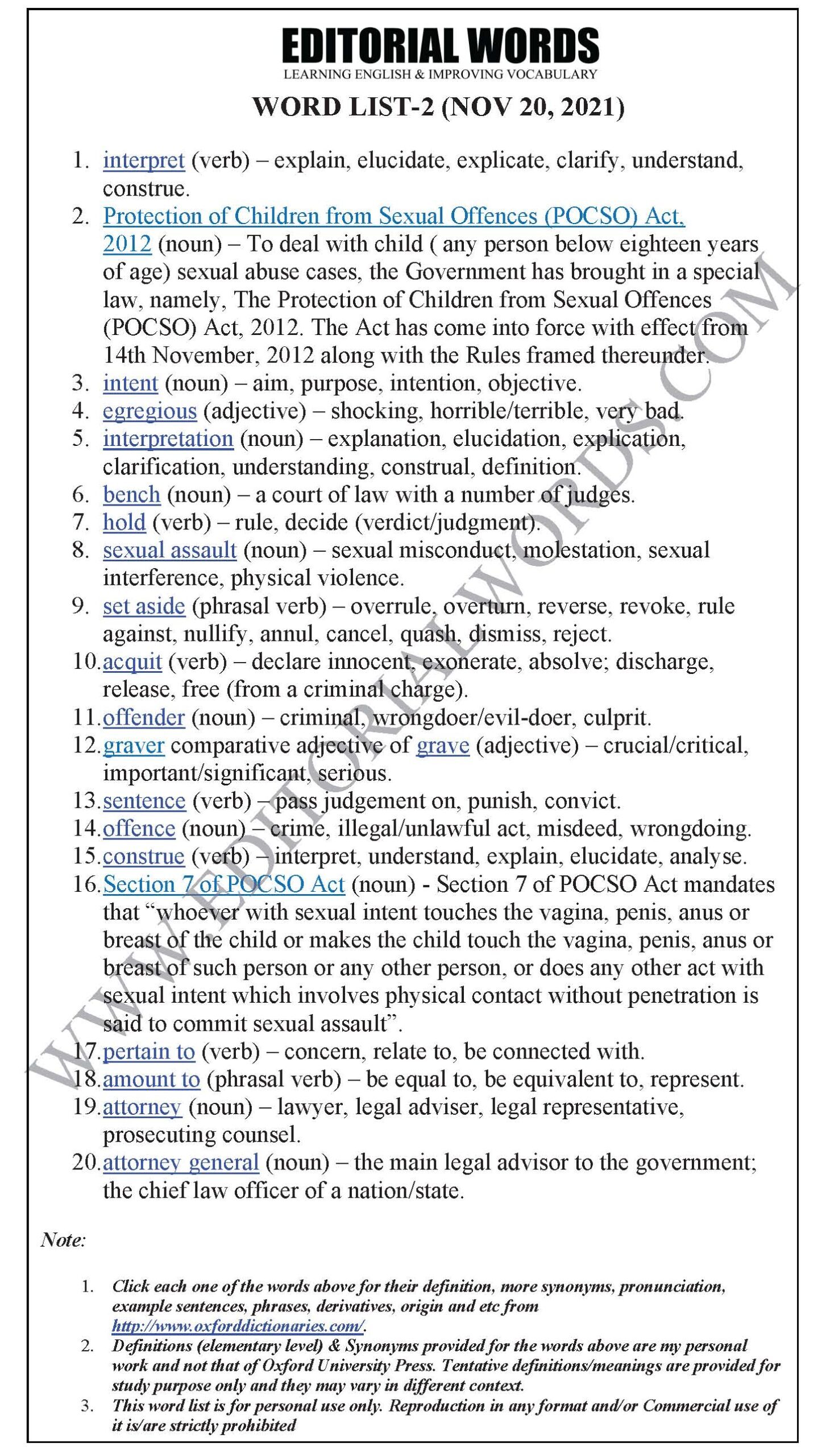 The Hindu Editorial (Error corrected) – Nov 20, 2021