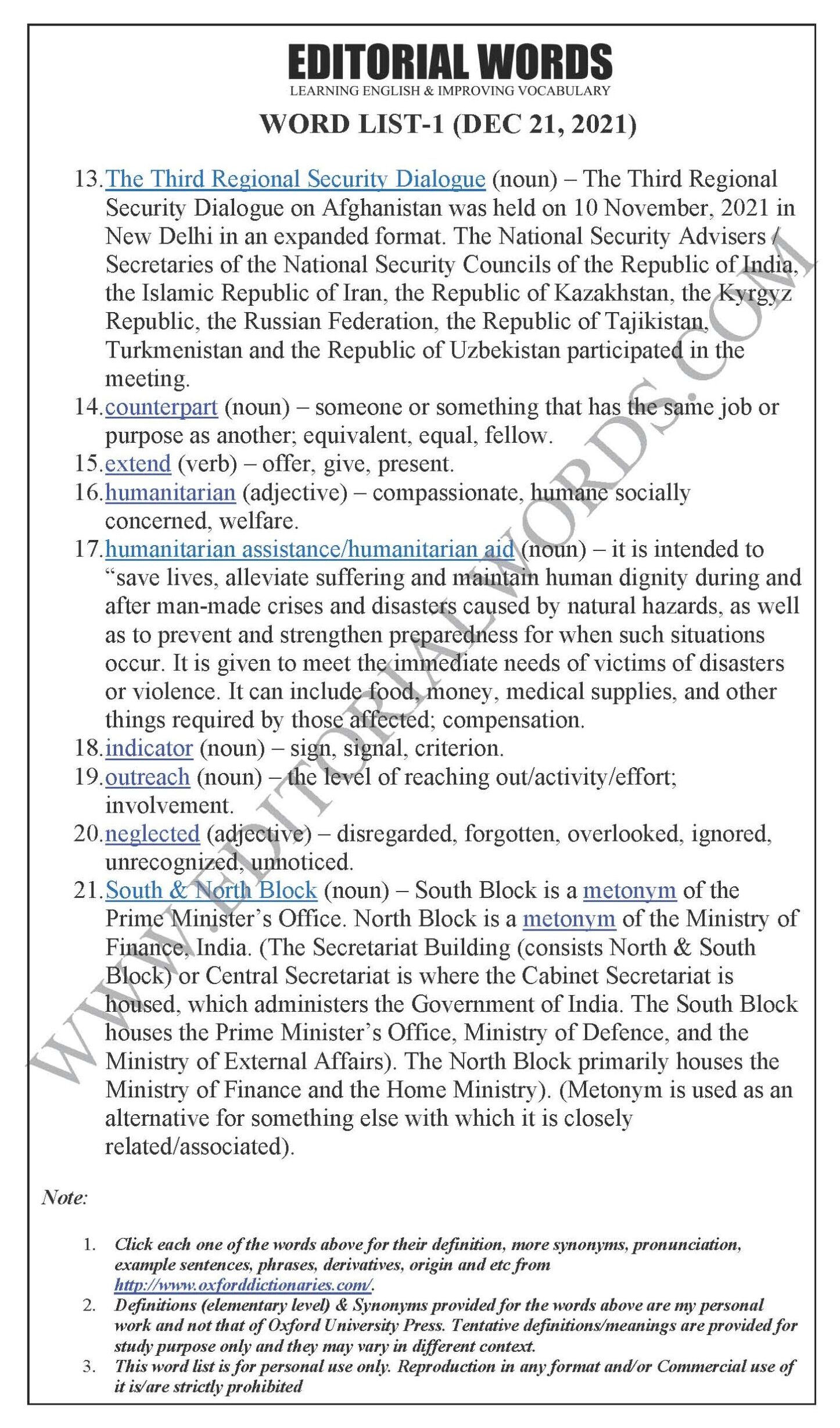 The Hindu Editorial (A strategic bulwark) – Dec 21, 2021