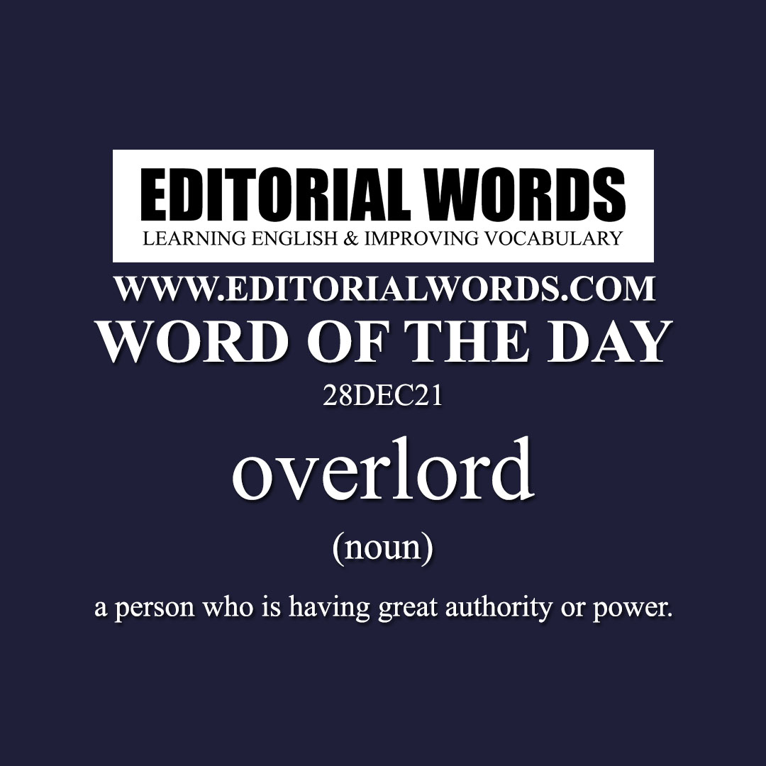 Word of the Day (overlord)-28DEC21