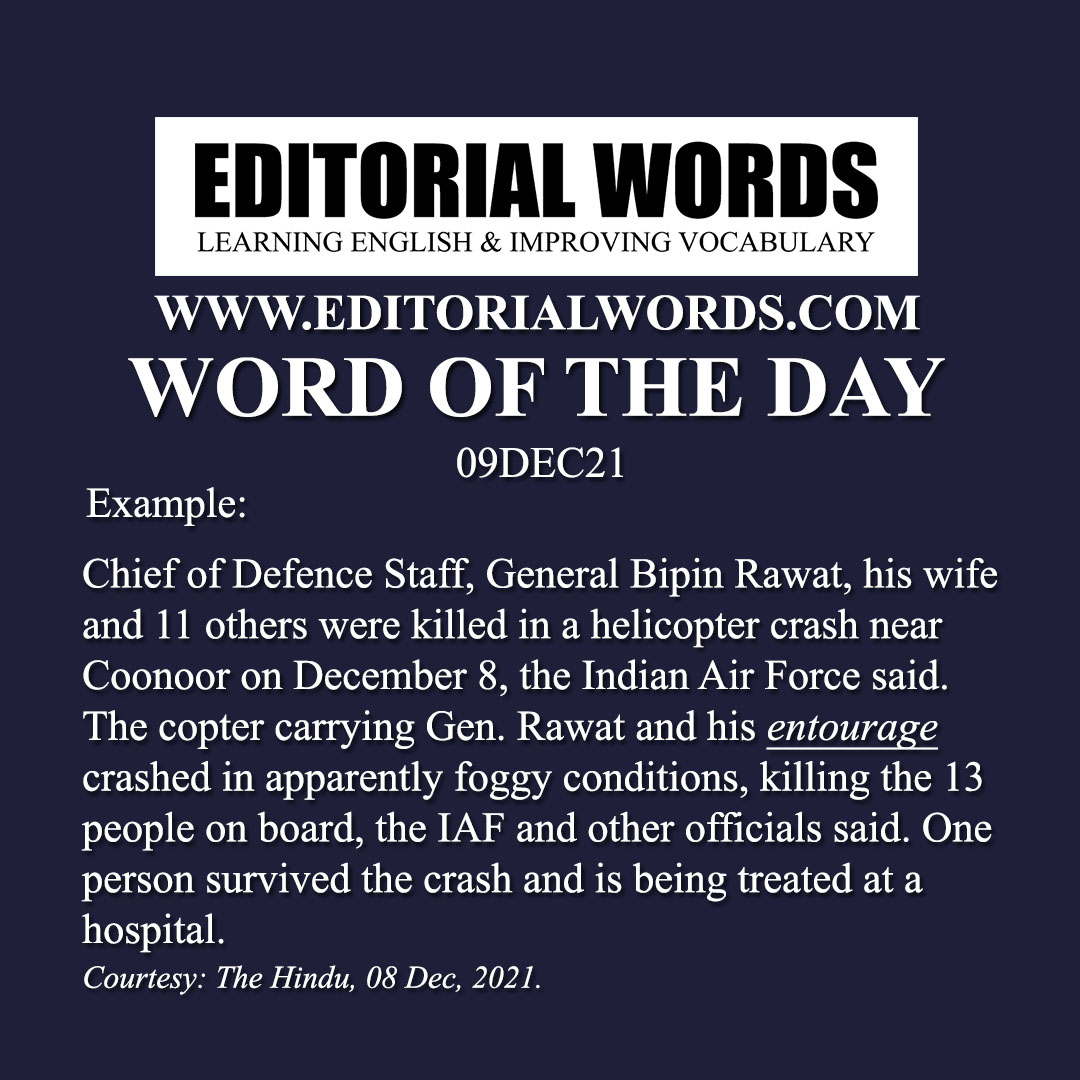 Word of the Day (entourage)-09DEC21