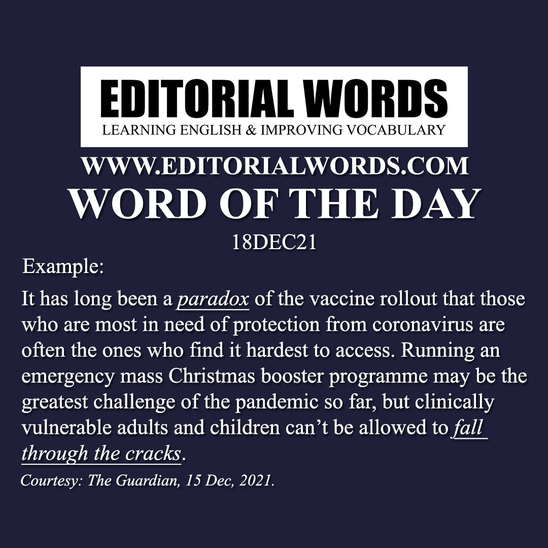 Word of the Day (paradox)-18DEC21