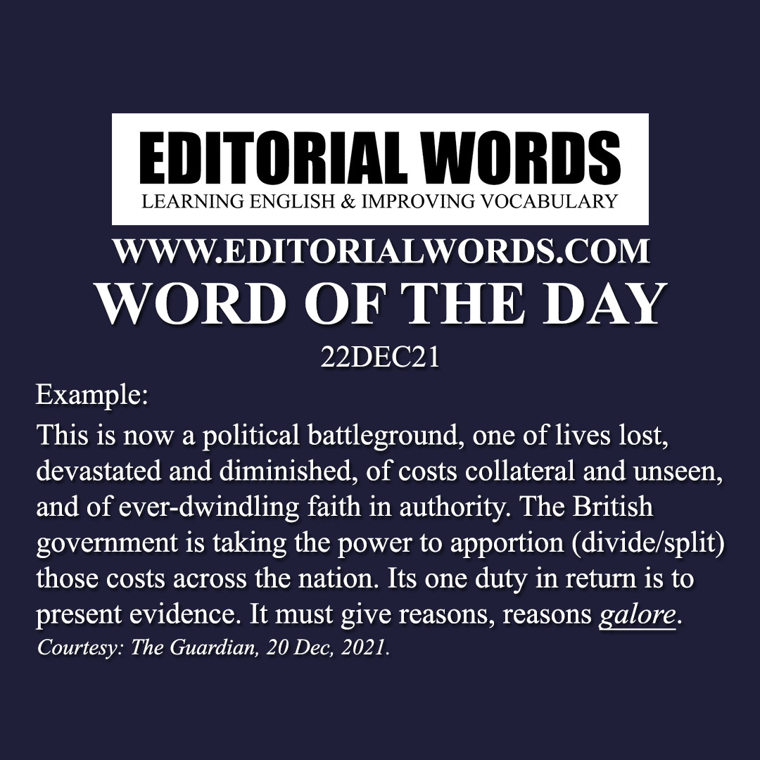 Word of the Day (galore)-22DEC21