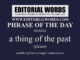 Phrase of the Day (a thing of the past)-04JAN22