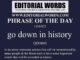 Phrase of the Day (go down in history)-13JAN22