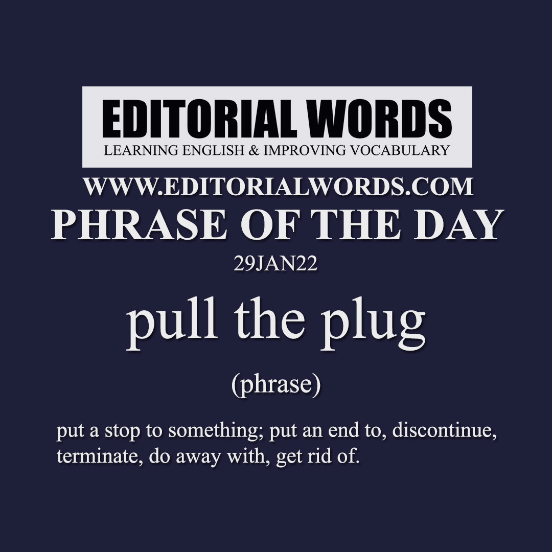 Different Phrase For Pull Out