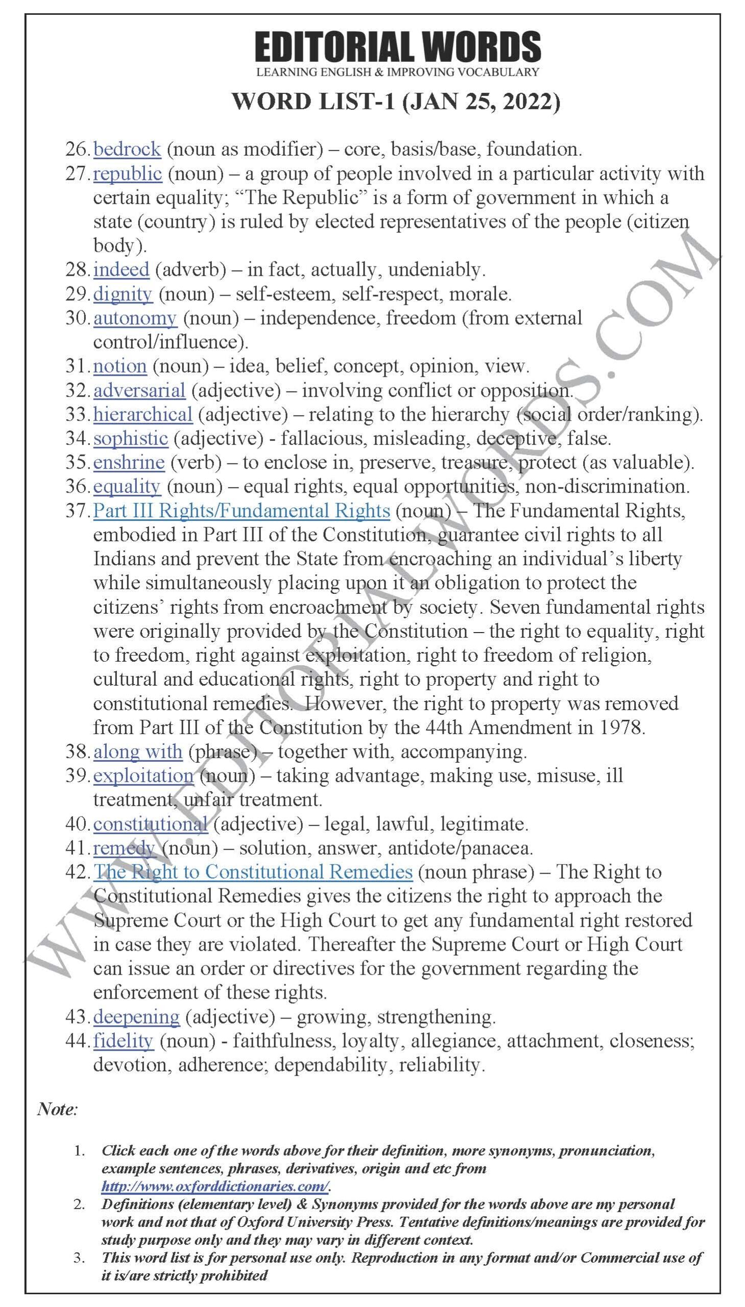 The Hindu Editorial (In conjunction) – Jan 25, 2022