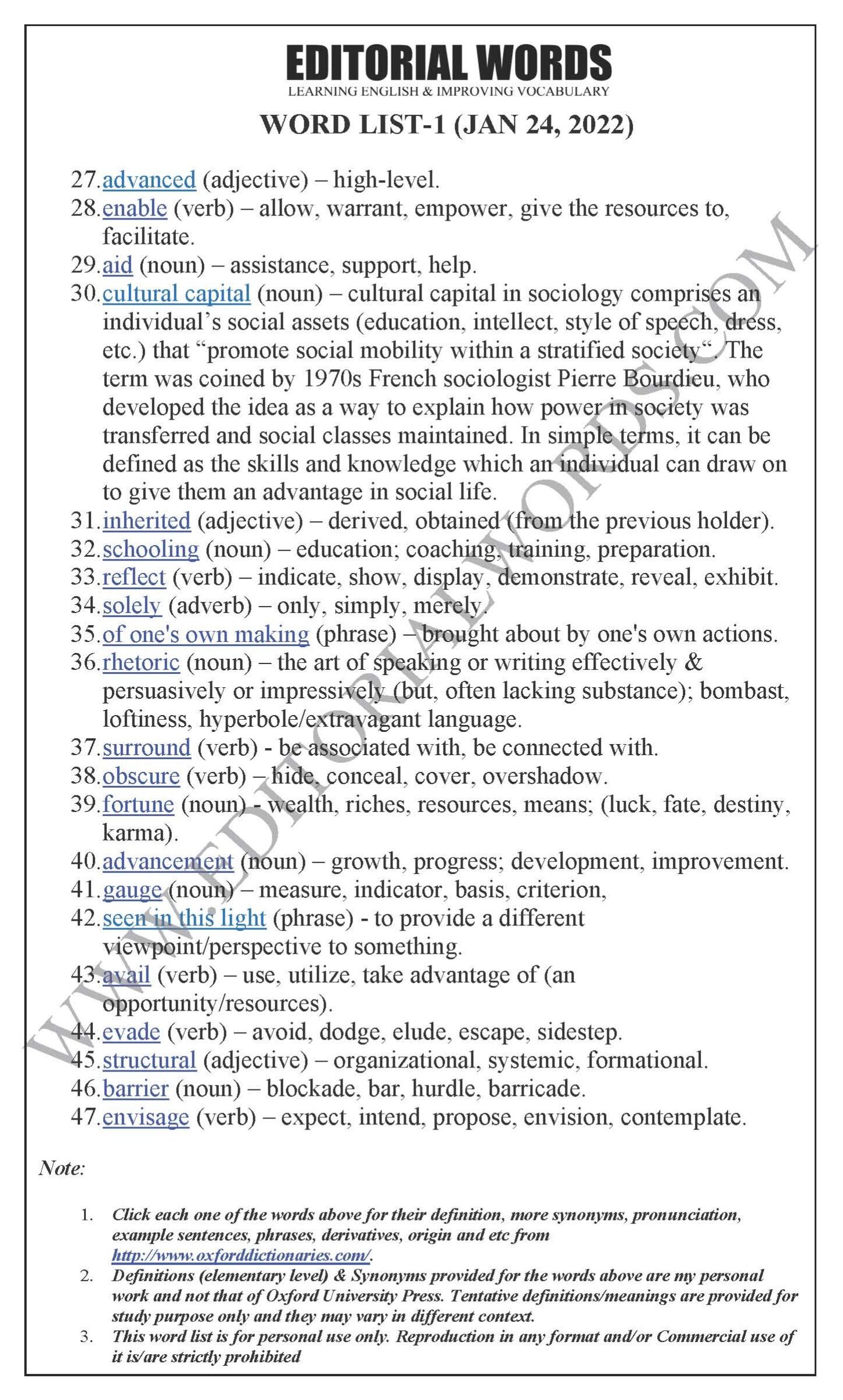 Evade synonyms that belongs to nouns