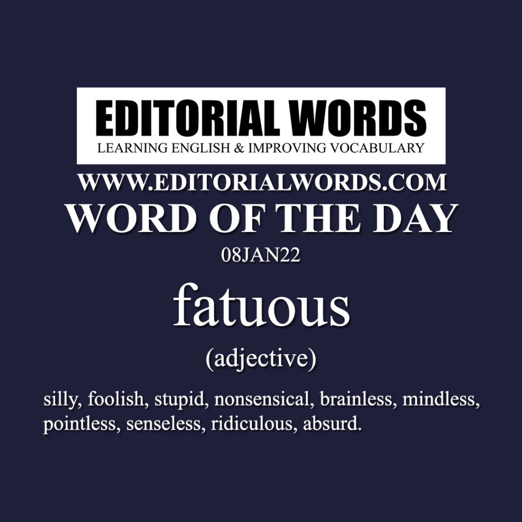 How To Pronounce The Word Fatuous