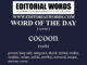 Word of the Day (cocoon)-17JAN22