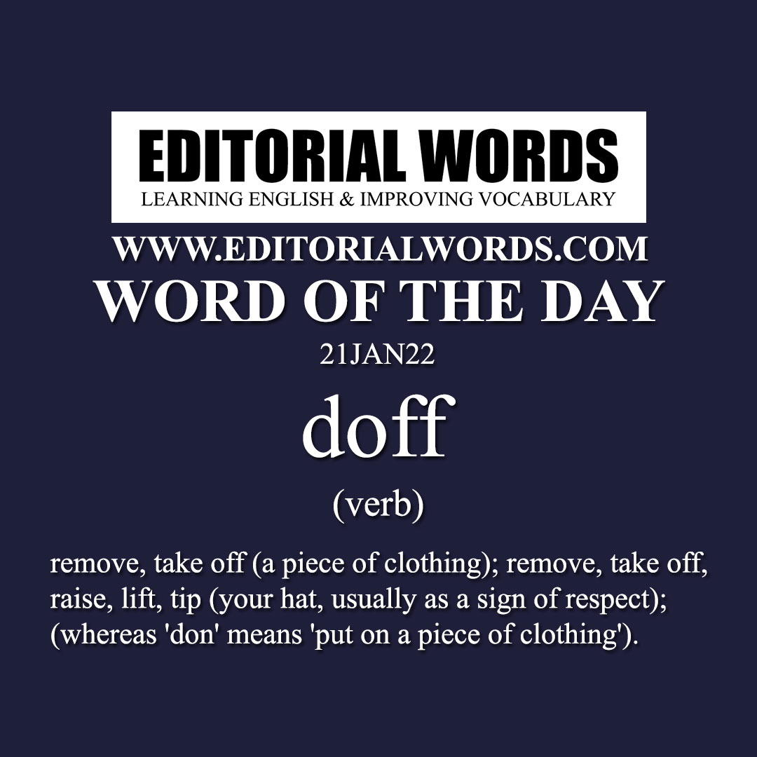 Word of the Day (doff)-21JAN22