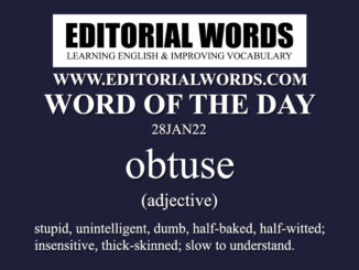 Word of the Day (obtuse)-28JAN22