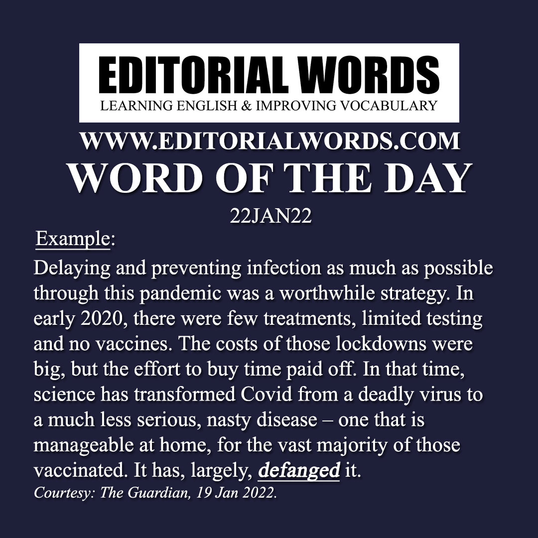 Word of the Day (defang)-22JAN22