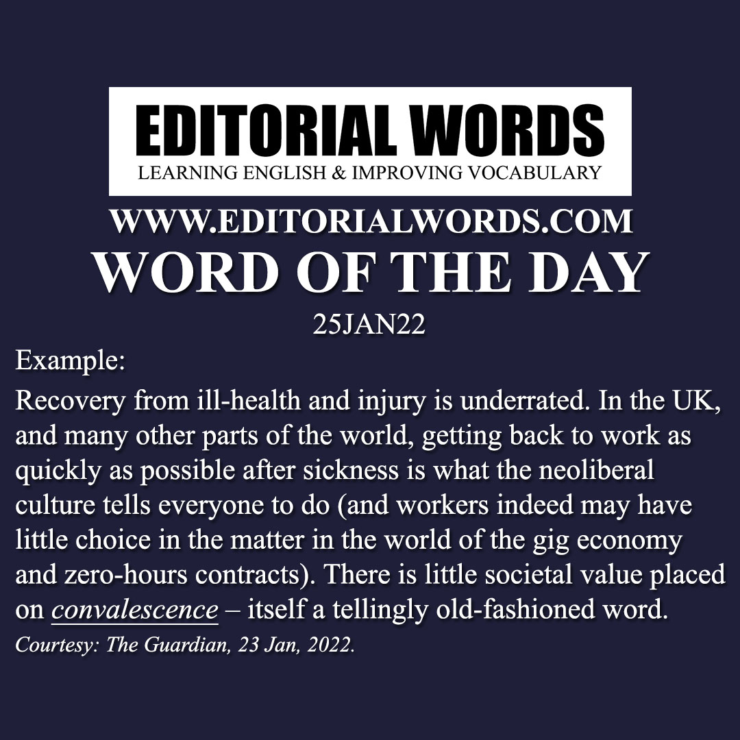 Word of the Day (convalescence)-25JAN22