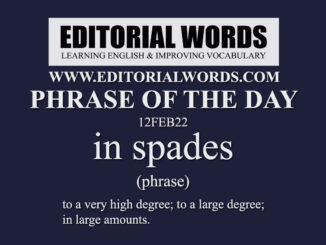 Phrase of the Day (in spades)-12FEB22