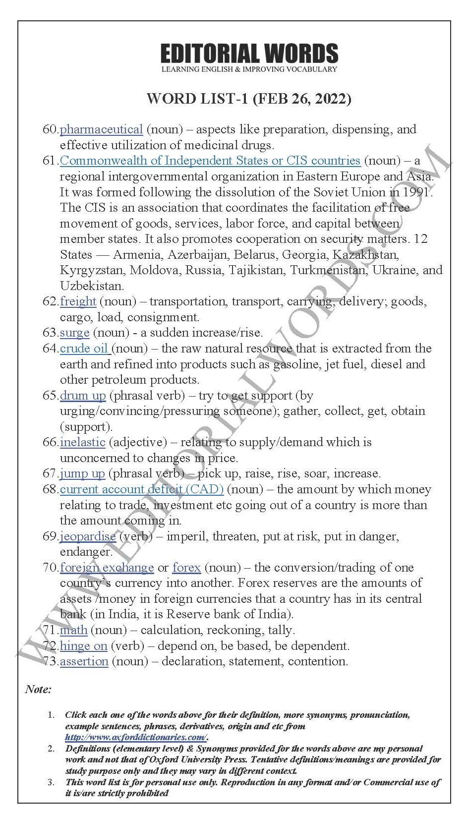 The Hindu Editorial (The perfect storm) – Feb 26, 2022