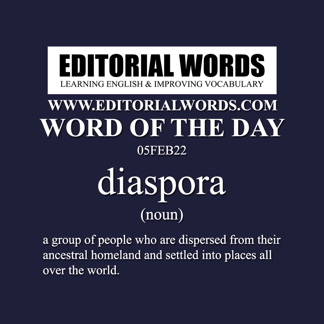 Word of the Day (diaspora)-05FEB22