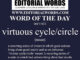 Word of the Day (virtuous cycle/circle)-06FEB22