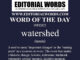 Word of the Day (watershed)-09FEB22